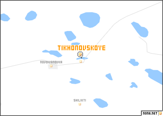 map of Tikhonovskoye