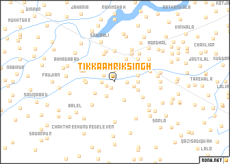 map of Tikka Amrīk Singh