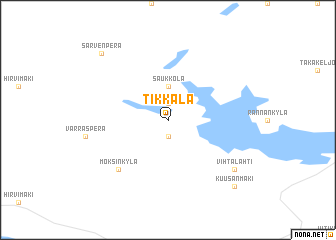 map of Tikkala