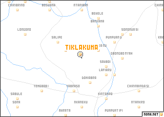 map of Tiklakuma