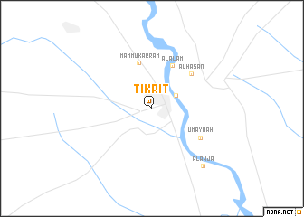 map of Tikrīt