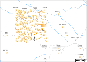 map of Tikri