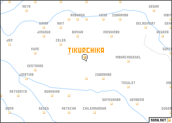 map of Tʼikʼur Chʼikʼa