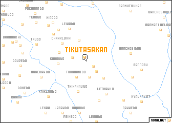 map of Tikuta Sakan