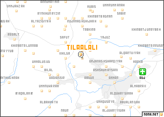 map of Tilā‘ al ‘Alī