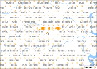 map of Tilaknāthpur