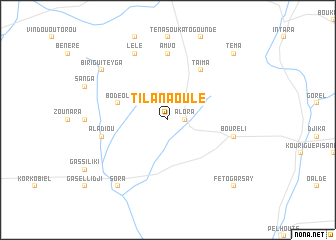 map of Tilanaoulé