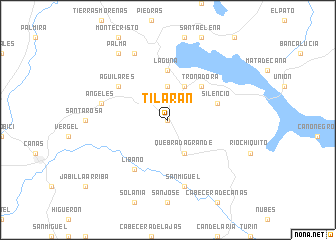 map of Tilarán