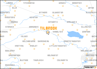 map of Tilbrook