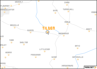 map of Tilden