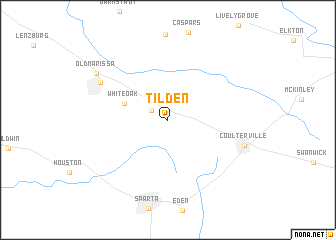 map of Tilden