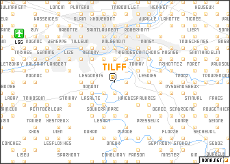 map of Tilff