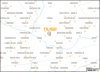 map of Tiligui
