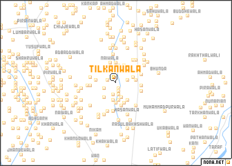 map of Tilkanwāla