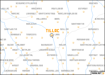map of Tillac