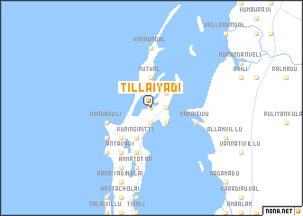 map of Tillaiyadi