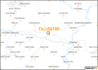 map of Tillington