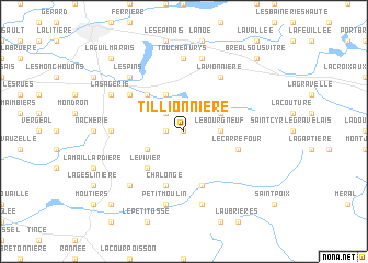 map of Tillionnière