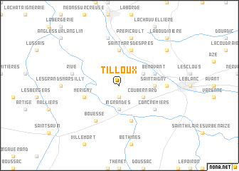 map of Tilloux