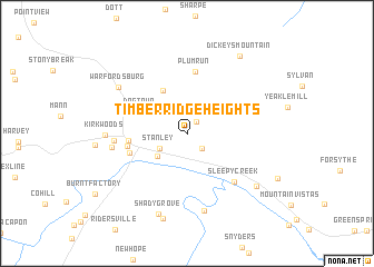 map of Timber Ridge Heights