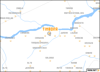 map of Timbora