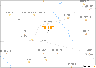 map of Timeny