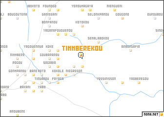 map of Timmbérékou