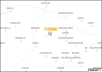 map of Tinabé