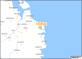 map of Tinago