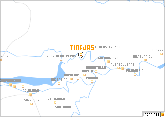 map of Tinajas