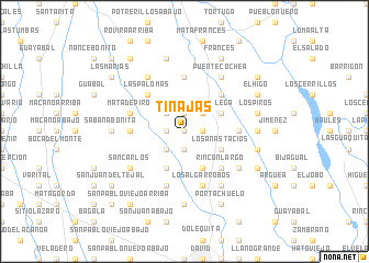 map of Tinajas