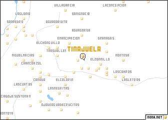 map of Tinajuela