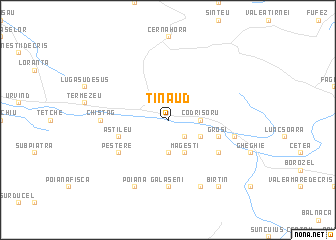 map of Tinăud