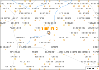 map of Tinbiéla