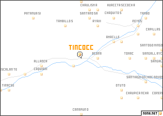 map of Tincocc