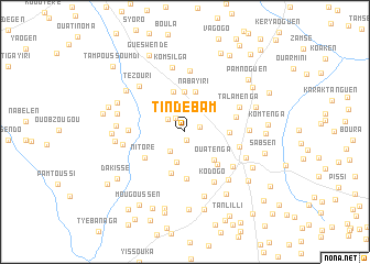 map of Tindébam