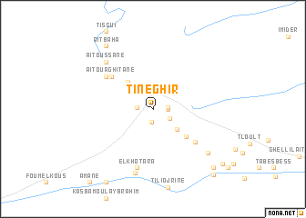 map of Tineghir