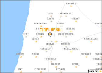 map of Ti nʼ el Mekki