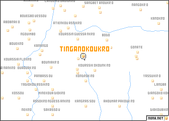 map of Ti-Ngan-Okoukro