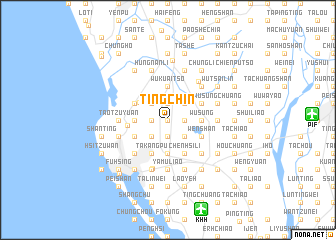 map of Ting-chin