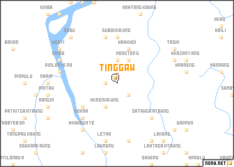 map of Tinggaw