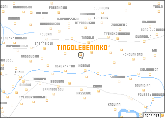 map of Tingolé Béninko
