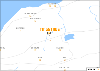 map of Tingstäde