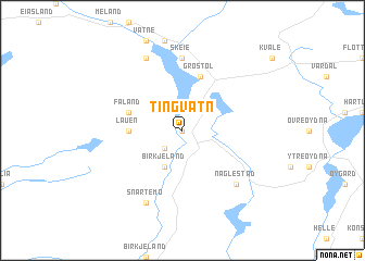 map of Tingvatn