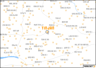 map of Tinjan