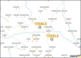 map of Tinkolé