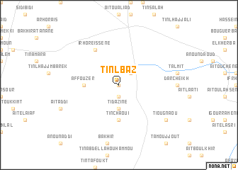 map of Ti nʼ Lbaz