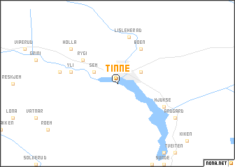 map of Tinne