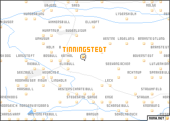 map of Tinningstedt