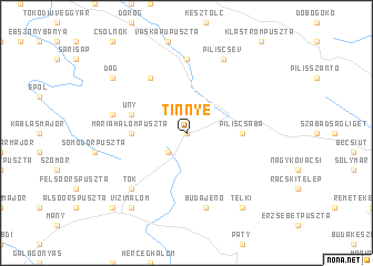 map of Tinnye